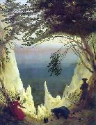 Caspar David Friedrich Chalk cliffs on Rugen by Caspar David Friedrich France oil painting artist